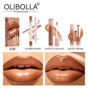 Set Makeup Terlaris <span class=keywords><strong>Lip</strong></span> <span class=keywords><strong>Gloss</strong></span> Mengkilap <span class=keywords><strong>Matte</strong></span> <span class=keywords><strong>Lip</strong></span> Liner Set Lipstik Mudah Diaplikasikan Tahan Lama Tahan Air Tahan Keringat Glass <span class=keywords><strong>Lip</strong></span> - Product Image 5