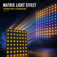 49 luces LED de matriz de cielo estrellado de 3W, 209 canales de píxeles completos, luz de fondo con pantalla LCD XLR de 3 pines