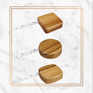 Ruban à mesurer en bois écologique Outil de règle en bois dur rétractable pour le bricolage artisanat <span class=keywords><strong>couture</strong></span> tailleur - Product Image 4