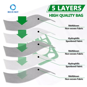 Bolsa para Polvo de Aspiradora Compatible con Numatic HVR200 <span class=keywords><strong>Henry</strong></span> Hoovers <span class=keywords><strong>James</strong></span> NVH200 NRV200 NV200 NV250 NV Parts - Product Image 3