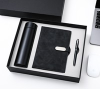 Coffret Cadeau Promotionnel d'Entreprise : Thermos en Acier Inoxydable, Carnet, Clé USB, Logo Personnalisé, Boîte de Bureau Professionnelle – Fournisseur Bona Brand