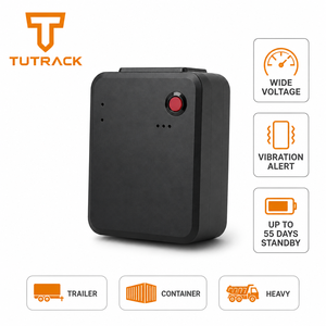 Geniş Voltaj Uyumlu Titreşim Hareketli Alarm 55 Güne Kadar Bekleme Süreli Treyler Konteyner Ağır Hizmet Tipi Kablosuz Manyetik GPS İzleyici - Product Image 1
