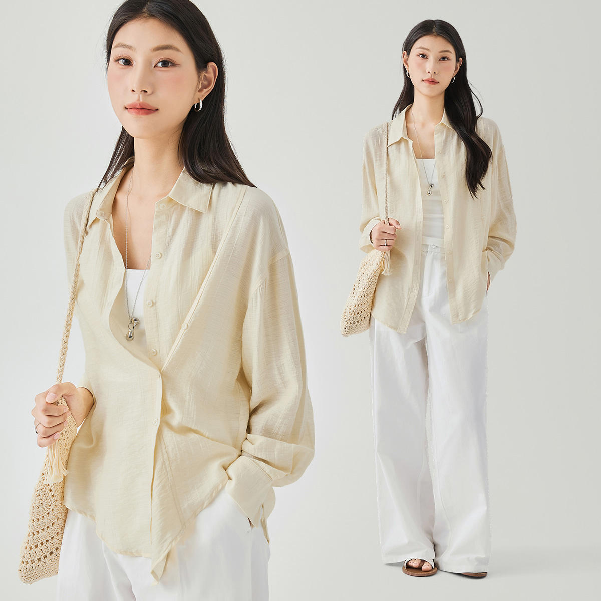 Camicie donna APO OEM a maniche lunghe effetto dimagrante sulle