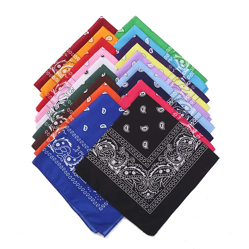 Details about   12 pieces bandana 22" x 22" assorted colors and design randomly picked 