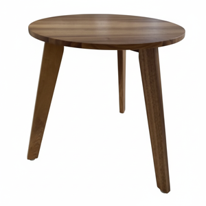 Mesa Auxiliar Redonda Pequeña, Totalmente de Madera Maciza, Desarmable - Product Image 1