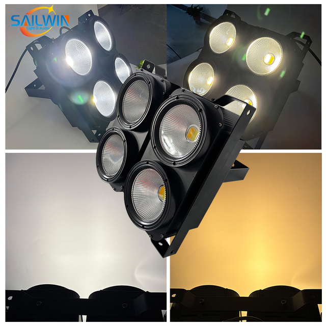 Sailwin 4 Eyes 4*100W DMX512 COB Blinder Audience LED Blinder Par Light for Party Show Theater Studio Stage Lighting