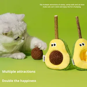 Zeze Tự Giải Trí Mèo Đồ Chơi Trêu Khiến Gỗ Sang Trọng Polygonum Răng Làm Sạch Bộ Sưu Tập Cho Mèo - Product Image 4