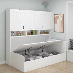 ชุดห้องนอนปรับแต่งได้ทันสมัยพร้อมตู้<span class=keywords><strong>เสื้อผ้า</strong></span>เสื่อตาตามิแบบบูรณาการและตู้หนังสือประหยัดพื้นที่เตียงไม้เอ็มดีเอฟอพาร์ทเมนต์ขนาดเล็กสำหรับเด็ก - Product Image 2