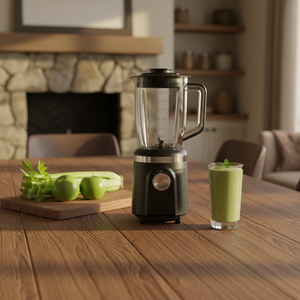 Liquidificador Elétrico Doméstico de Alta Velocidade 450W com 4 Velocidades, Lâminas de Aço Inoxidável, Acessórios Completos de Plástico para Sucos e Moagem - Product Image 6