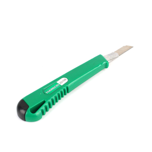 Cutter de sécurité compact et économique de qualité industrielle, lame en acier de 13 mm, bouton-poussoir en caoutchouc, OEM disponible, pour découpe de papier peint - Product Image 6