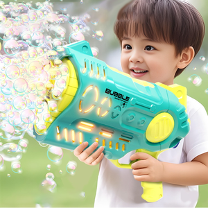 Hot Bán 60-Lỗ Tự Động Điện Súng Bong Bóng Đồ Chơi LED Ánh Sáng Trẻ Em 'Nhựa Bong Bóng Đồ Chơi Phổ Biến Đồ Chơi - Product Image 4