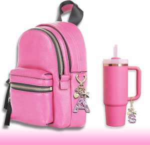 Llavero de Aleación Metálica con Letra Inicial, Mariposa y Estrella, Color Rosa y Morado, Regalo para Mujeres y Niñas, Accesorio para Bolsos y Tazas, Ideal para Aniversarios - Product Image 4