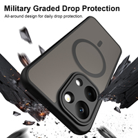 Pour POCO X8 Pro Max Étui mat magnétique avec charge sans fil, coque arrière antichoc, étui de téléphone magnétique givré M8 PRO