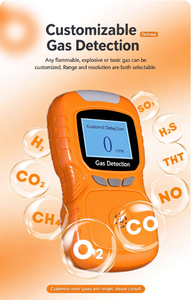 Détecteur de gaz portable, en plastique ABS, avec écran LCD, alarme sonore, lumineuse et vibrante, type diffusion, batterie 1800 mAh - Product Image 6
