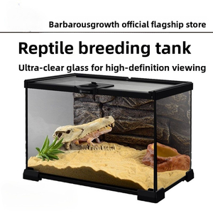 Terrario de Vidrio Ecológico Wn con Lámpara UVB Plegable Tipo Palacio para Reptiles, Ideal para Guardar Ranas, Arañas, Lagartos y Tortugas - Product Image 2