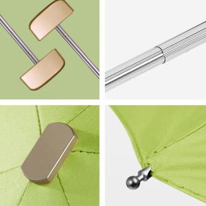 Nouvelle conception innovante, parapluie de poche miniature noir avec revêtement anti-UV, pliable en 5 sections, avec logo personnalisé - Product Image 3