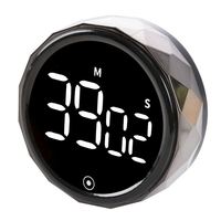 Timer Dapur Digital LED untuk Memasak, Mandi, Belajar, Stopwatch, Jam Alarm, Magnetik, Elektronik, Penghitung Waktu Mundur Memasak.