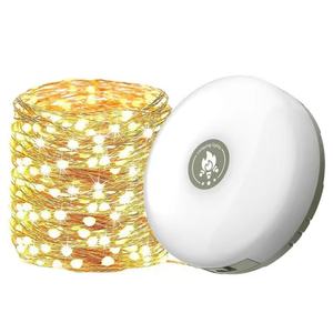 Guirnalda de Luces para Camping de 32.8 Pies, Recargable, Impermeable, Portátil, con Luces LED para Decoración de Dormitorios y Patios - Product Image 1