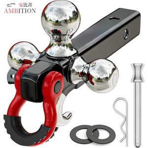 Tham vọng Trailer Hitch Tri-Ball gắn kết với móc & pin & xoay Tow còng dưới với 1-7/8-in,2-in,2-5/16-in Hitch bóng - Product Image 3