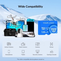 Mini carte SD OEM 32 Go 64 Go 128 Go Carte TF 256 Go Haute vitesse 512 Go Class10 U3 Carte mémoire pour caméra de surveillance