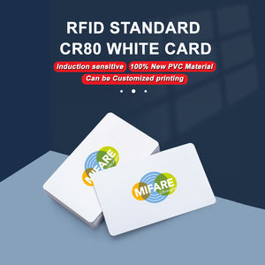 บัตรพลาสติกพีวีซีสีขาวแบบไร้สัมผัสชิป C แบบความถี่สูงน้ำหนักเบามาก - Product Image 4