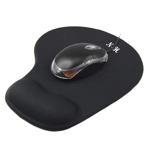 Mouse Pad with Wrist Support Anti Slip Silicone Hand Rest 3D Cartoon Cute Mice Mat for PC Computer Laptop Gaming