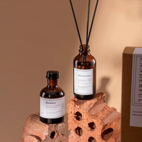 Diffuseurs à roseaux en verre sans BPA de 100 ml pour la maison et le bureau avec huiles parfumées DIY – Diffuseur de liquide aromatique écologique