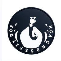 Patch rond brodé en PVC souple fait main avec sequins, étiquette en caoutchouc personnalisée sur mesure pour chapeaux