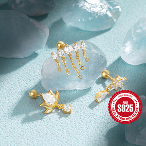 Pendiente Pequeño y Lindo de Plata de Ley 925 con Diseño Creativo Único de CANNER - Product Image 6