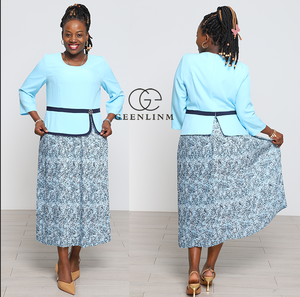 Vestido de Oficina para Mujer, Talla Grande, Estilo Africano, Ropa de Iglesia, Vestido Casual para Mujer, OEM Turquía - Product Image 1