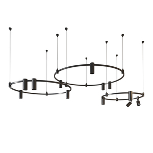 High Quality Copper Track <b>Light</b> Height Adjustable Customizable Multi-head 24 V LED Gold Indoor Lighting for Villa Living Room - Product Image 2