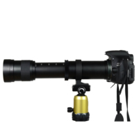 Objectif zoom téléobjectif HD 420-800 mm F/8.3 pour appareil photo reflex numérique avec revêtement antireflet, compatible OEM
