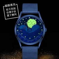 Montre créative unisexe Haiyan ThePetrelins à quartz, style dessin animé, bracelet en cuir, affichage à aiguilles pour enfants, hommes et femmes