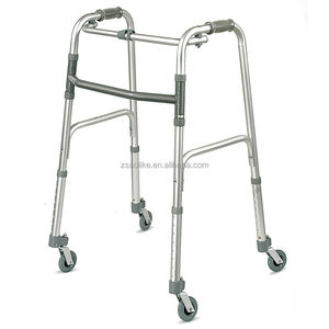 Andador y rodillo de aluminio con función plegable de freno de disco ajustable en altura Capacidad de 200kg para pacientes en el cuidado del hogar hospitalario - Product Image 6