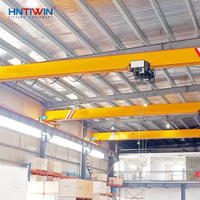 Pont roulant monopoutre de type européen HNTIWIN à prix d'usine avec palan et roulement, capacité 5 tonnes, hauteur de levage 7,5 m, à vendre