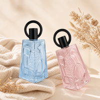 Flacon de parfum vide de luxe en verre de 100 ml, forme triangulaire, personnalisable, Anding Stock