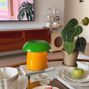 Mushroom Table <b>Lamp</b> Led <b>Touch</b> Control E27 Retro Style For Living Room Bedroom <b>Bedside</b> - Product Image 4