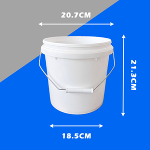 Seau en plastique portable anti-chute <span class=keywords><strong>de</strong></span> 5/10 litres, épaissi, <span class=keywords><strong>de</strong></span> qualité alimentaire, avec couvercle, pour le stockage <span class=keywords><strong>de</strong></span> <span class=keywords><strong>peinture</strong></span> et <span class=keywords><strong>de</strong></span> produits chimiques, en forme <span class=keywords><strong>de</strong></span> cylindre - Product Image 5