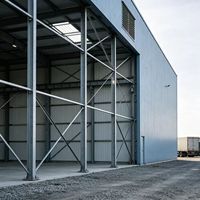 Maison Modulaire Pliable Facile à Transporter, Structure en Acier Léger, Conception Industrielle pour Clinique Médicale d'Urgence, Entrepôt, Garage, Hangar