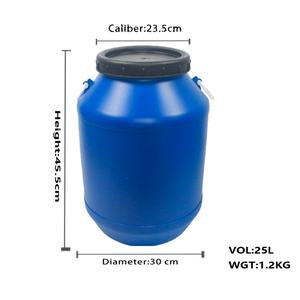 Fournisseur direct d'usine, fût en plastique à bouche spirale de 6,6 gallons, adapté pour contenir de l'émulsion - Product Image 2