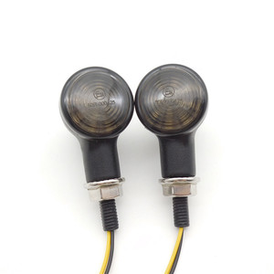 ไฟเลี้ยว LED แบบกระสุนอัลลอยด์สังกะสี 12V แบบสากล, ไฟเลี้ยวหน้า/หลังสำหรับรถจักรยานยนต์ครุยเซอร์ - Product Image 4