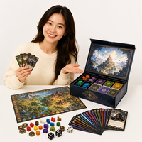 Jeu de société personnalisé à succès, cartes imprimées OEM, plateau de jeu pliable, pièces de jeu, jetons personnalisés, dés, miniatures en plastique, vente en gros