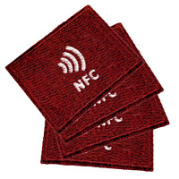 Étiquette NFC intelligente non tissée, lavable et séchable, pour vêtements, étiquettes pour vêtements, puce pour vêtements, étiquette NFC tissée imperméable pour vêtements