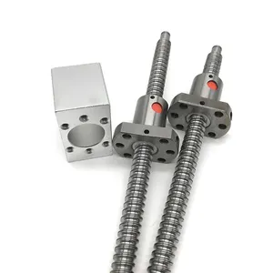 Trung Quốc Thép Không Gỉ Cnc Độ Chính Xác Dài Ball Bearing Chì Vít Bước Đôi Nut Ballscrew Hướng Dẫn Sfu1204 Bóng Vít 3000 Mét - Product Image 1