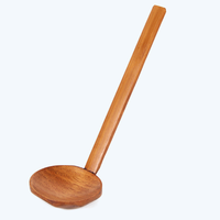 Cuillère Ramen en en bois poignée en bambou cuillère Logo personnalisé vaisselle ustensile en gros cuillère à café naturel