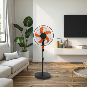 Enceinte en plastique autoportante électrique oscillante pour ventilateurs d'extraction, à commande mécanique, pour extérieur, camping-cars et hôtels - Product Image 6