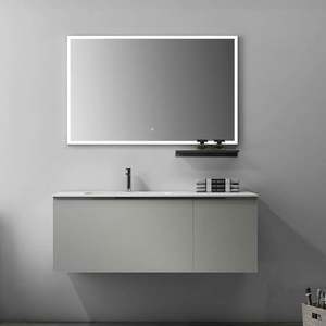 High Quality Luxury Wall-Mounted White Plywood Eco-Friendly Bathroom <b>Vanity</b> Cabinet Led <b>Mirror</b> Sink Includes Accessories - Product Image 4
