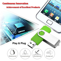 Clé USB OTG Type C pivotante double interface avec mémoire flash haute vitesse 128 Go 256 Go pour ordinateur portable et téléphone professionnel