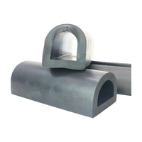 Pare-battage en caoutchouc EPDM profil D pour quai, ponton, caisson, protection marine, résistant à la corrosion, sur mesure, OEM