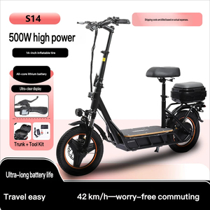 Vélo électrique TZZQ-S14, moteur sans balais 500W, batterie intégrée 48V 10,4Ah, 45 km/h, propulsion arrière, vélo de ville pour adultes - Product Image 2